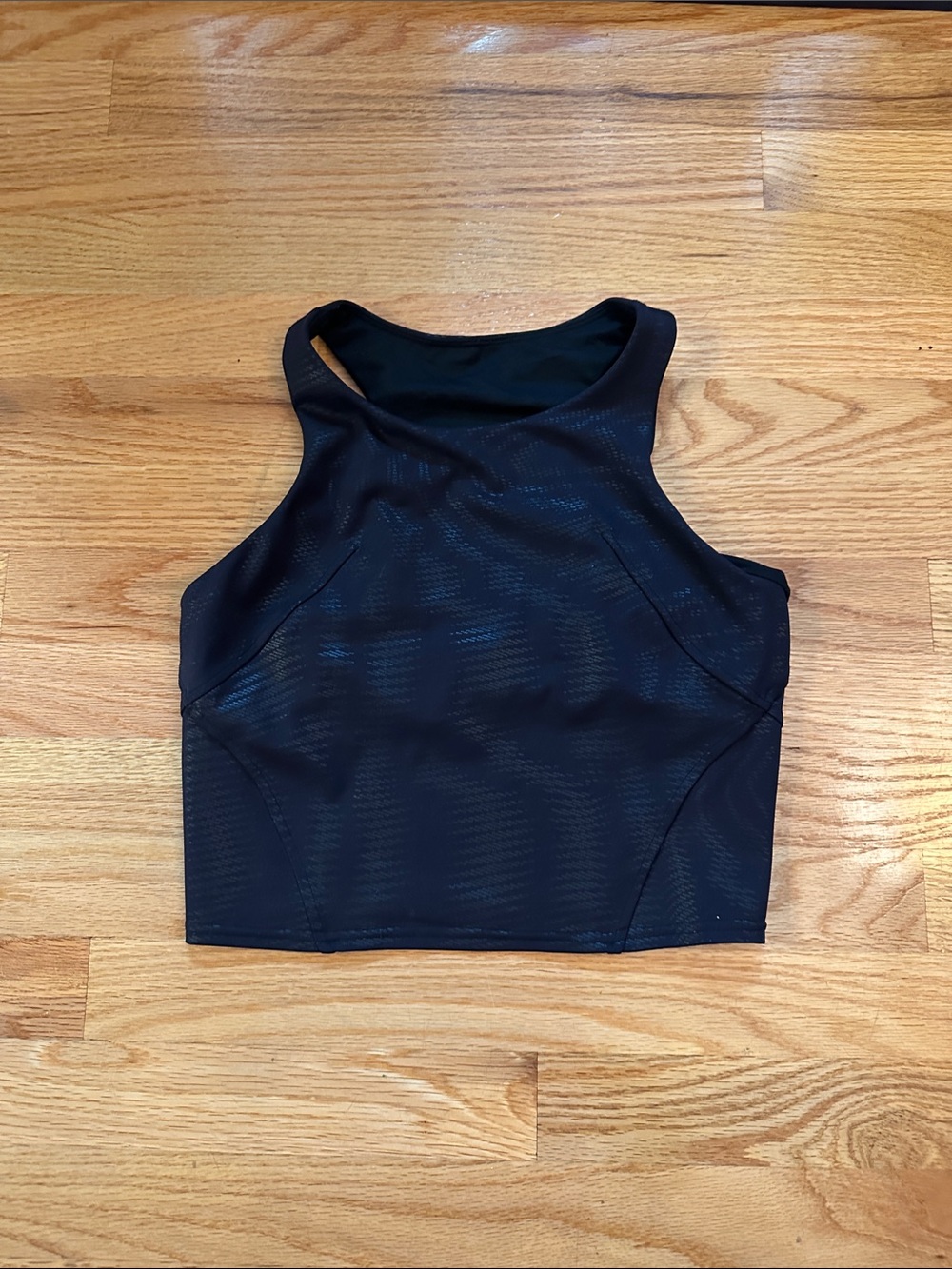 lululemon athletica Black High-Neck Cropped Tank